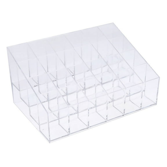Clear Nail Polish Organizer Holder Rack Shelf 4 Tier Acrylic Tattoo Ink Essential Oil Display Stand Holds Up to 24 Bottles