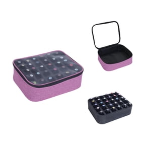 Clear Nail Polish Organizer Holds 30 Bottles(15ml-0.5fl.oz) Multifunctional Nail Polish Bag organizer