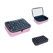 Clear Nail Polish Organizer Holds 40 Bottles15ml-0.5fl.oz Multifunctional Nail Polish Bag organizer