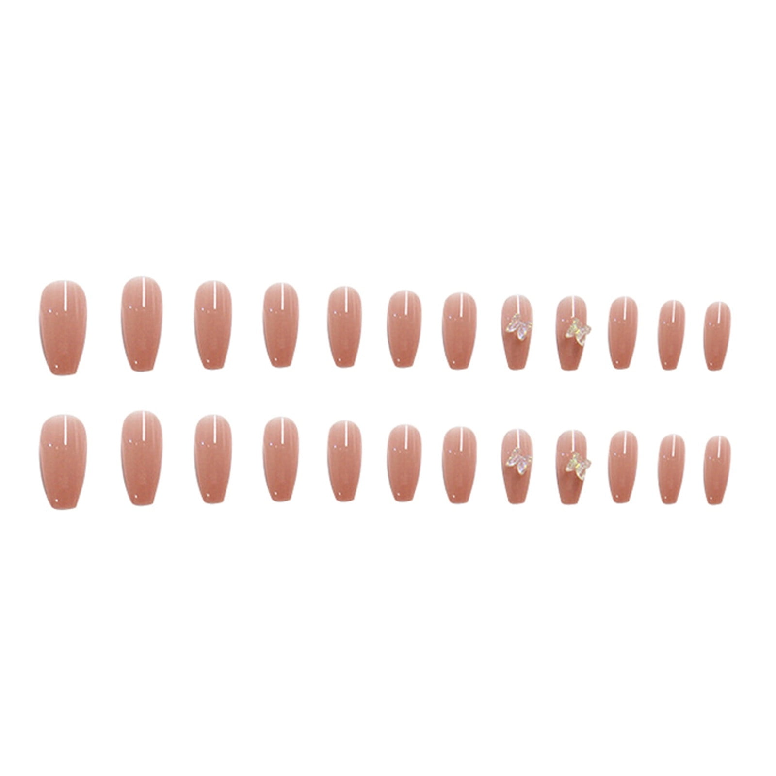 Clear Nail plus Customer On Nails French Heart And Bowknot Pattern