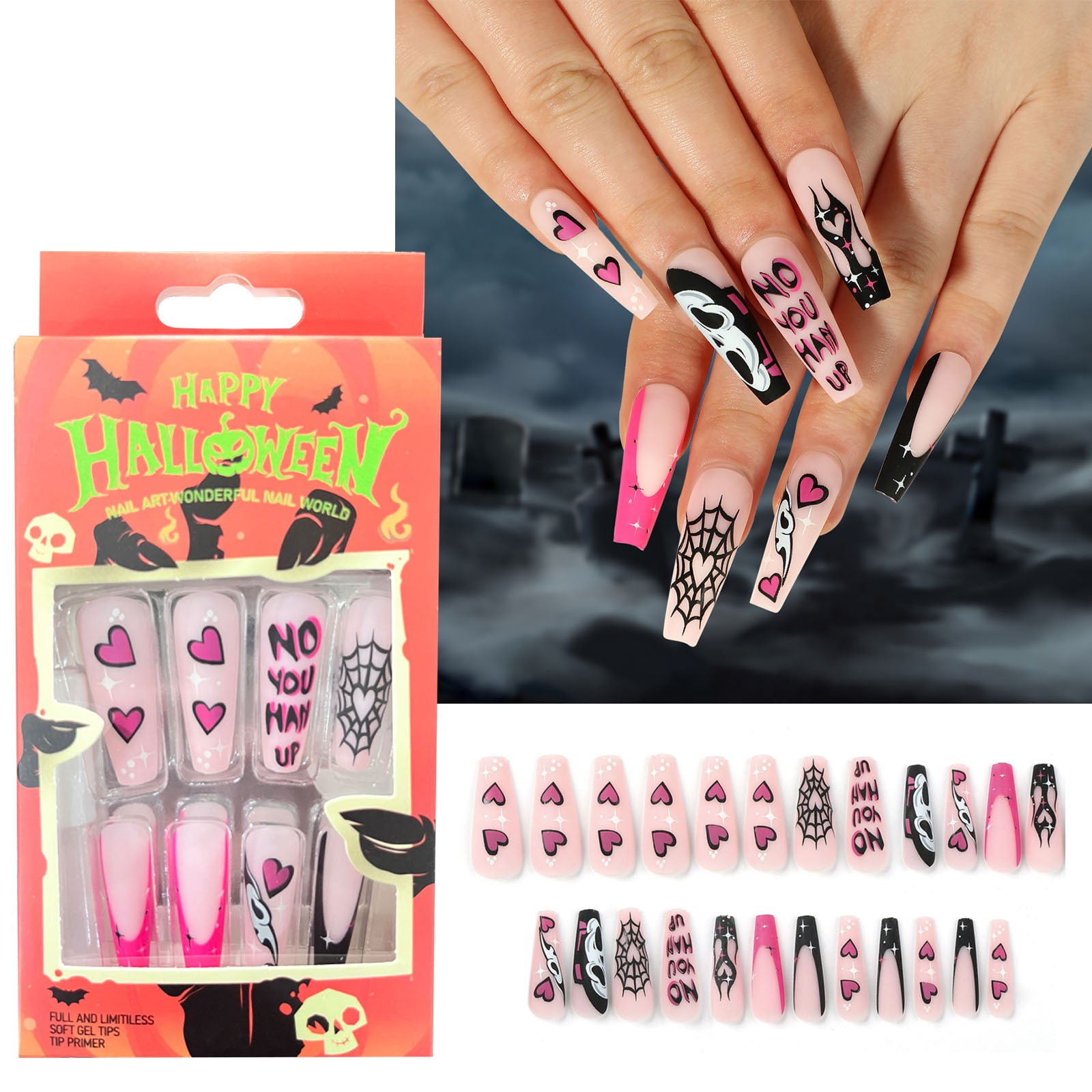 Clear on Nails Ballerina Acrylic Nail Tips 500 Pieces Coffin Nail Tips Fame Nails Short Full Manicure Set Acrylic Long Clear Nail Tips Full Cover False Nail Tips Oval French Nail Tips Natural