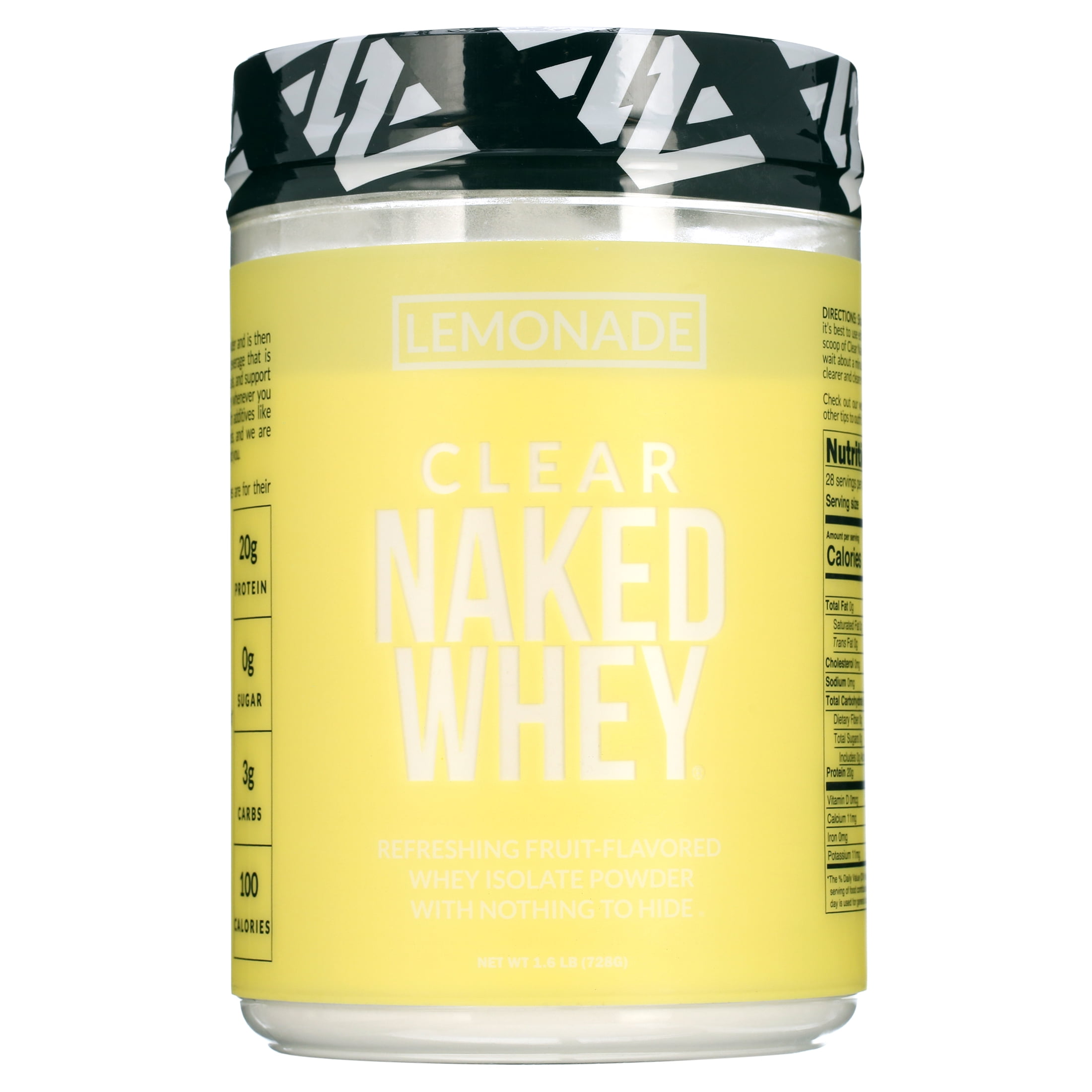 Clear Naked Whey 100 Protein Isolate, Lemonade Protein Powder Isolate