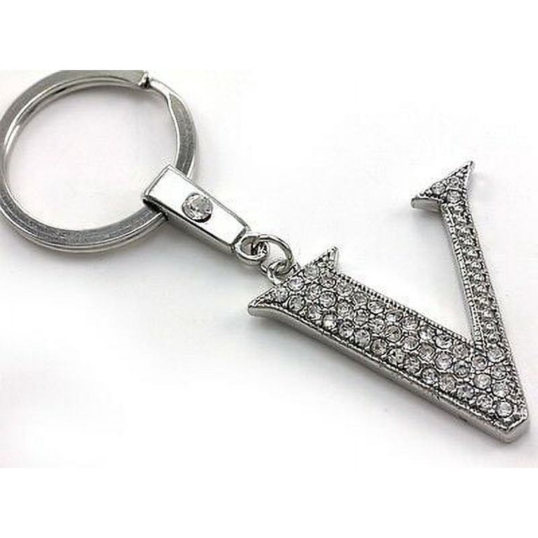 V letter clearance keychain