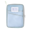 thumbnail image 1 of Clear Net File Bag Large Capacity Document Organiser Bag Homework Organiser Bag Zippered Academic File Bag for School, 1 of 9
