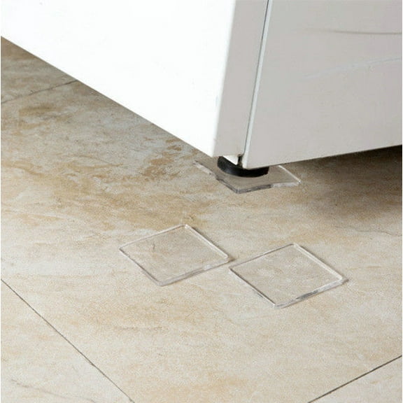 Clear Non Skid Furniture Grippers, 4 PCS Rubber Non Slip Furniture Pads, Self Adhesive Anti Slip Furniture Pads, Anti Slide Hardwood Floors Protectors for Keep Couch Stoppers, 2.76x2.76x0.16"