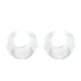 Clear Nose Studs 20 Gauge Black Septum Pincher Ring Stretching Ear