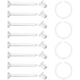 Clear Nose Studs for Work Clear Nose Rings for Work Clear Nose Piercing Plastic Nose Rings for