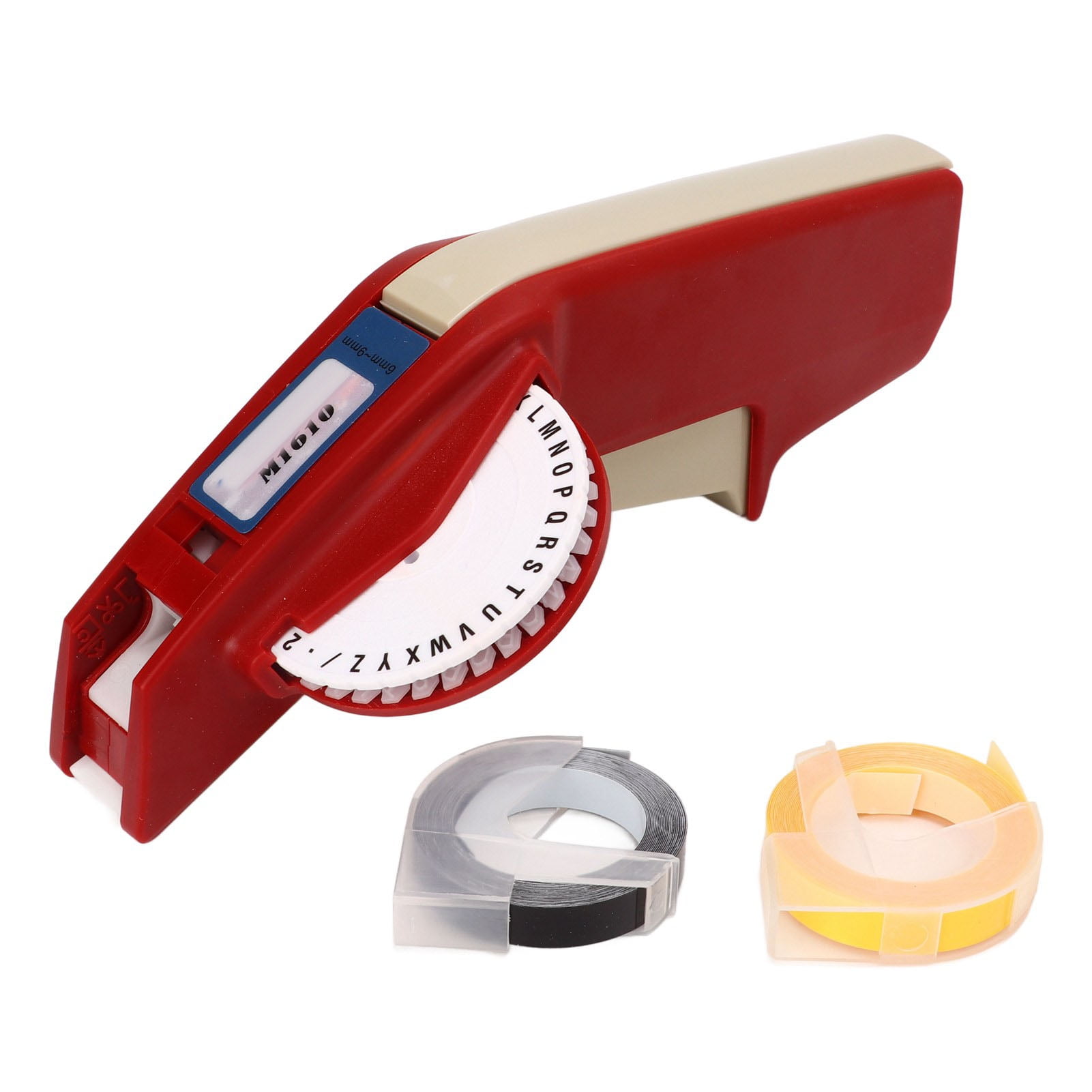 Clear Number Letter Embossing Label Maker One Hand Operation Durable