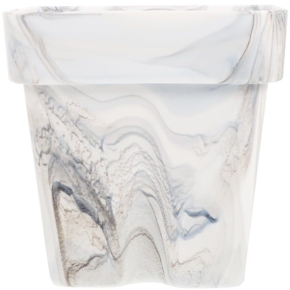 NIYANGLE Flower Pot Plant Pot White 1Set