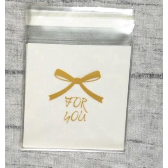 Clear OPP Self-Adhesive Gift Bags Set of 20 Transparent Plastic Pouches for Candy, Cookies, Jewelry & Small Business Packaging (10 10 cm)