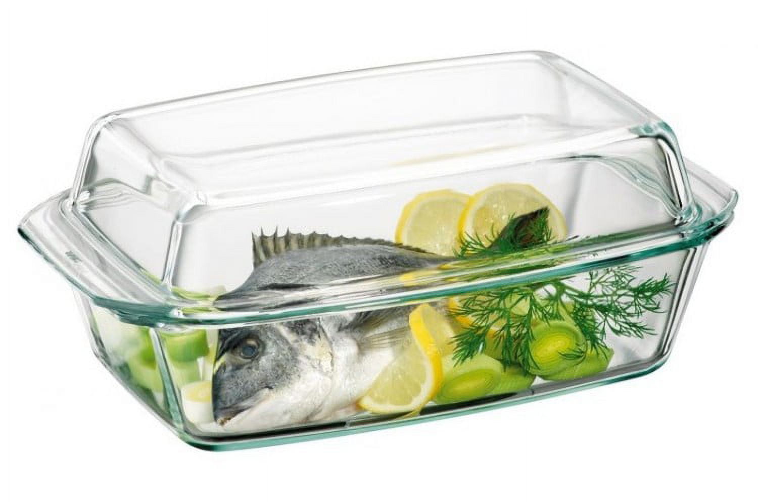 Simax Clear Square Shaped Mini Glass Casserole | with Lid Heat, Cold and Shock Proof Made in Europe Oven, Freezer and Dishwasher Safe Small 10 Ounce