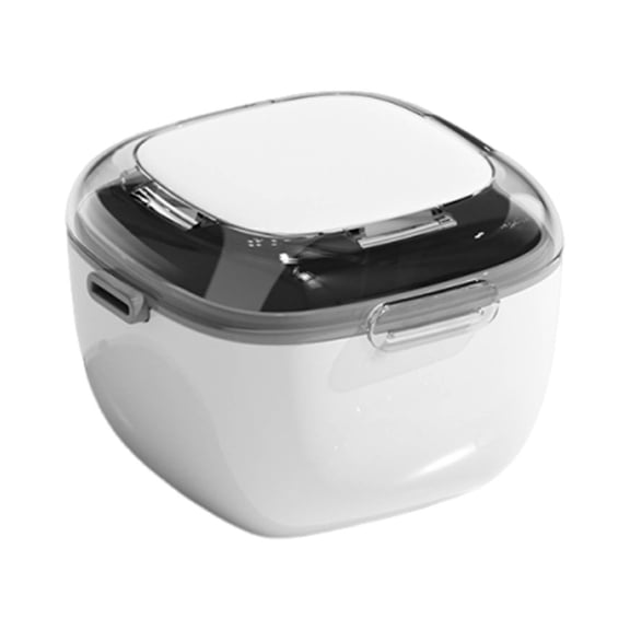 Clear Orthodontic Retainer Case | Portable Denture Storage Box | ABS Plastic | 9.5x9.5x6.9cm | Protective Travel Case for Invisible Aligners & Braces