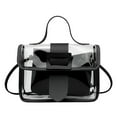 thumbnail image 1 of Clear Out Stock! Awwp Black a Shoulder Bag Clear Crossbody Purse Bag Clear Bag Stadium Approved Inner Pocket for Concerts Festivals Sports Events, 1 of 4