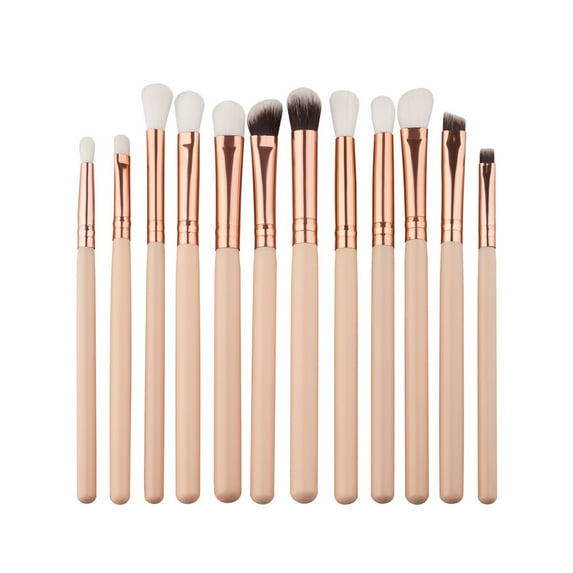 Clear Out Stock! Awwp Multi-Color 1X 12Pcs Makeup Brush Set Brushes Lip Set Pro Brush Eyeshadow Foundation Powder Eyeliner Makeup Tool 12 X Brush