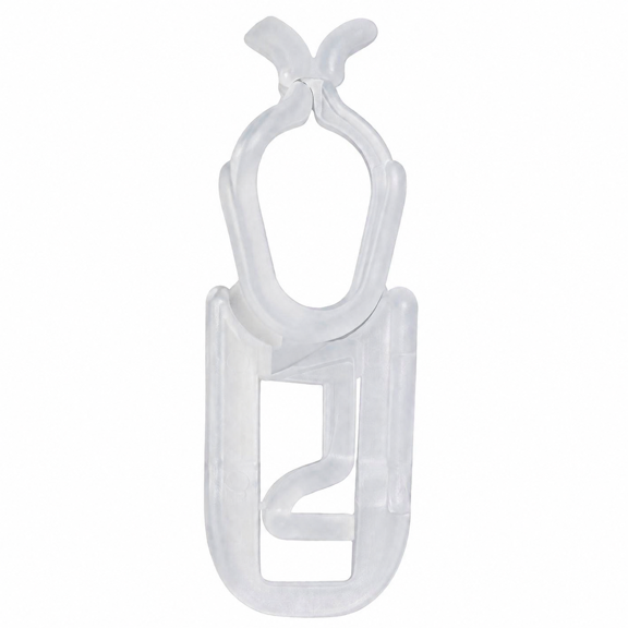 Clear Outdoor String Light Clips, Gutter Shingle Christmas Light Hooks for Holiday Decorations, 100 Pack