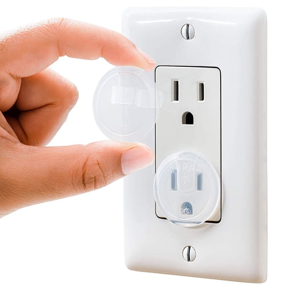 Clear Outlet Covers (50 Pack) Value Pack – Baby Safety Outlet Plug ...