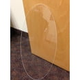 Clear Oval PLEXIGLASS 1/8" X 23" X 46" Plastic Sheet
