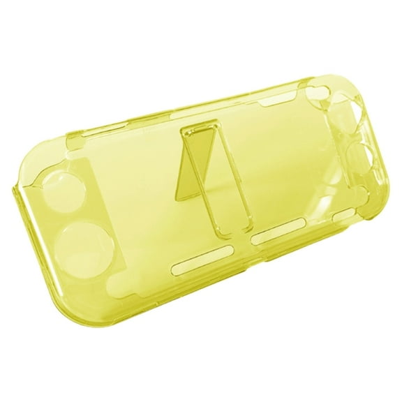 Clear PC Case Cover for Nintendo Switch Lite Scratch Resistant Transparent Protector Sleeve with Built In Stand