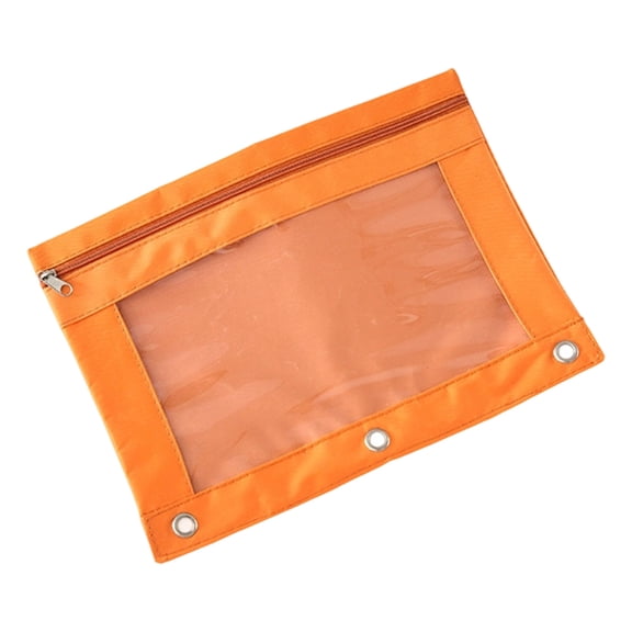 Clear PVC B5 File Organizers 3 Ring Compatible Oxford Cloth Waterproof Portfolios