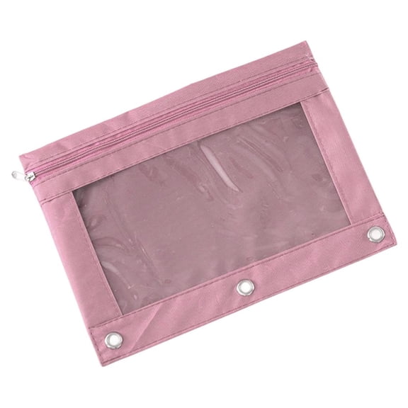 Clear PVC B5 Three Ring Document Folders With Reinforced Oxford Cloth Waterproof Office School Supplies