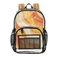 Clear PVC Backpack 12L Transparent Shoulder Bag with Mesh Pockets ...