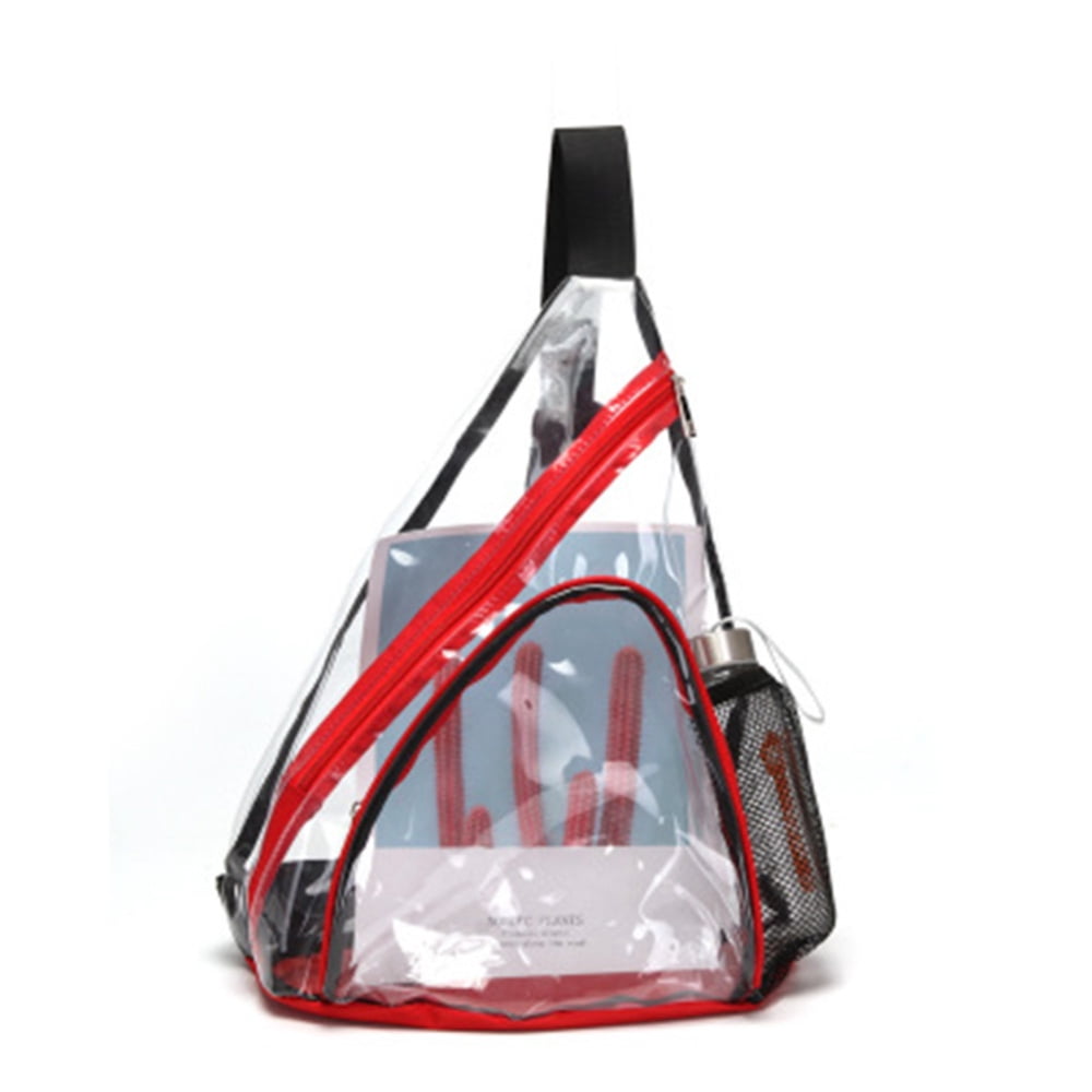 Clear PVC Crossbody Bag Transparent Shoulder Crossbody Bag for Women