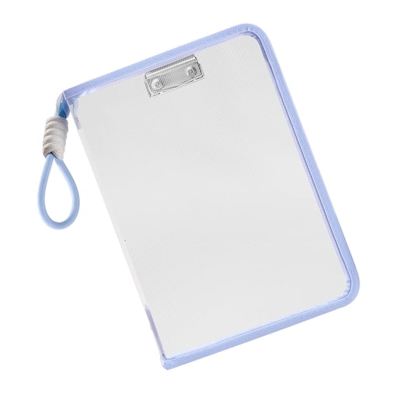 Clear PVC File Case Water Resistant File Organiser With Handle Letter Size Document Folder For Business School Document