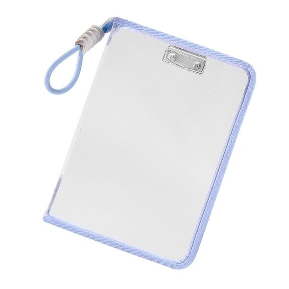 Clear PVC File Case Water Resistant File Organiser With Handle Letter Size Document Folder For Business School Document