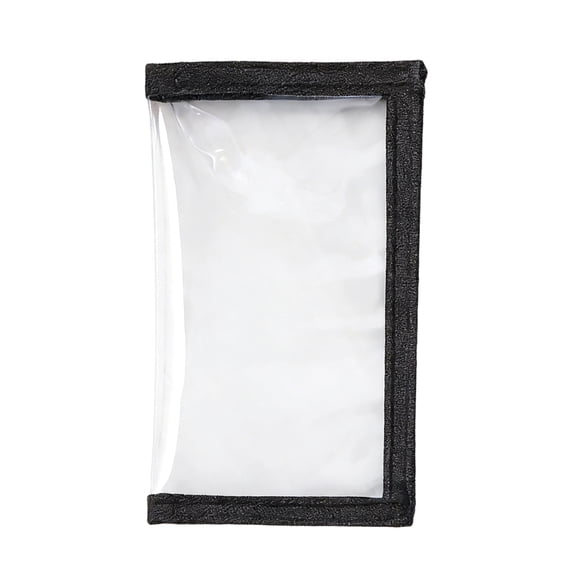 Clear PVC Fishing Lure Covers, Small Size Hook Protector Sleeves, Transparent Storage Bag for Tackle Box, Keeps Lures Safe and Organized(Black)