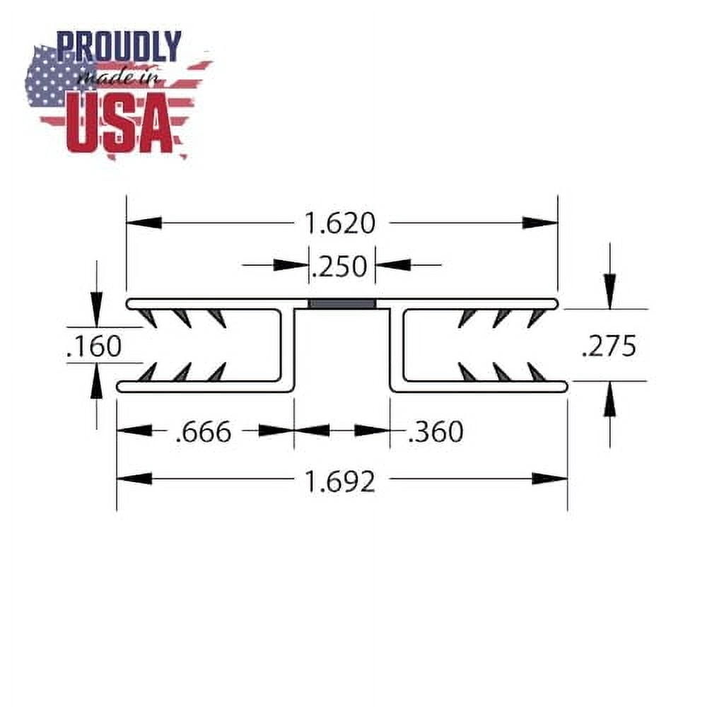 Clear PVC Living Hinge for 1/4in Panels - 48 Inches (Pack of 3, 12 Feet ...