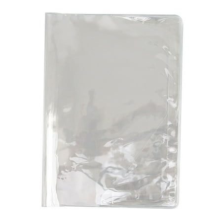 Clear PVC Notebook Cover Fit for Majority Loose-leaf Notepad Scrapbook A6/A5 Size Book Novel Student Teacher