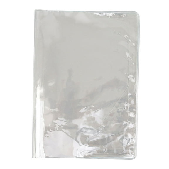 Clear PVC Notebook Cover Fit for Majority Loose-leaf Notepad Scrapbook A6/A5 Size Book Novel Student Teacher