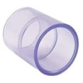 Clear PVC Pipe Fitting (bluish tint) Coupling, Schedule 40/80, 4 Inch