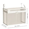 thumbnail image 1 of Clear PVC Storage Bin, Foldable Organizer Box, Zipper Handle Waterproof Container for Clothes Book Storage, 1 of 6
