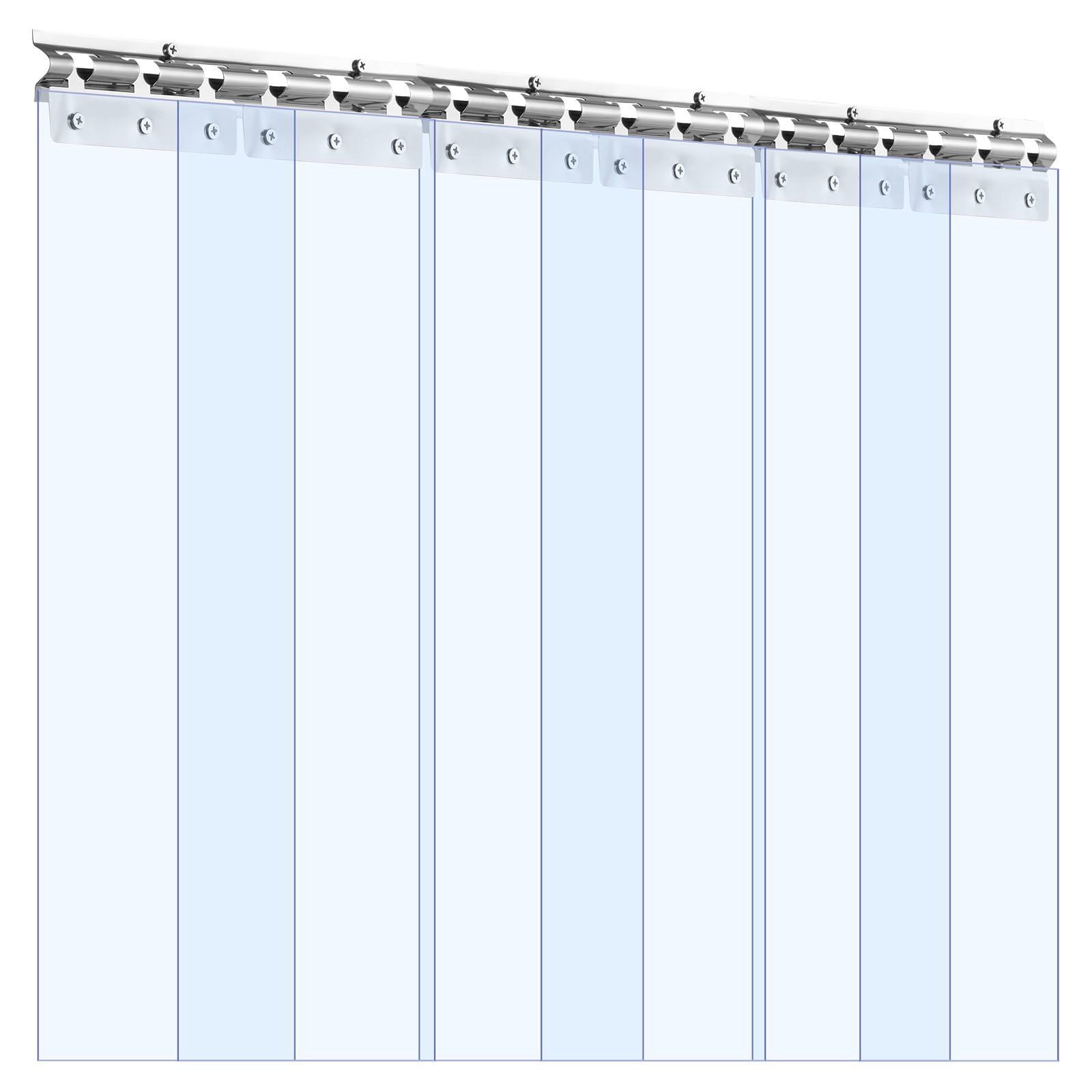 Clear PVC Strip Curtains for Walk-in Freezers, 84
