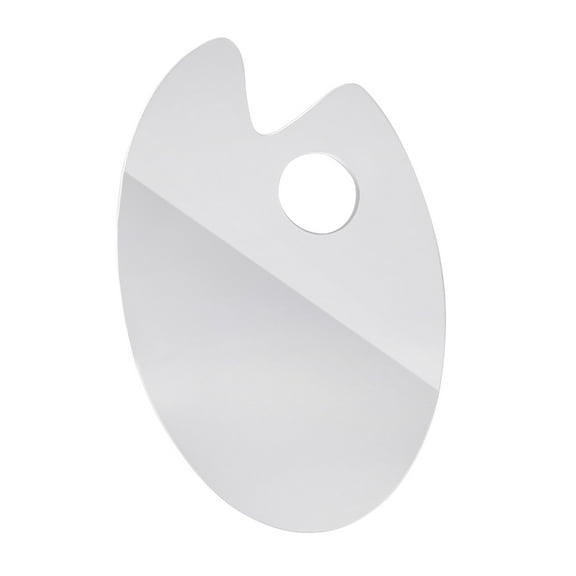 Clear Paint Palettes for Acrylic Painting,French Oval/Square Transparent Art Paint Pallet Holder Tray for Artist Painter