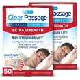 thumbnail image 1 of Clear Passage Nasal Strips Extra Strength, Tan, 100 Count | Works Instantly to Improve Sleep, Snoring, and Nasal Congestion, 1 of 7