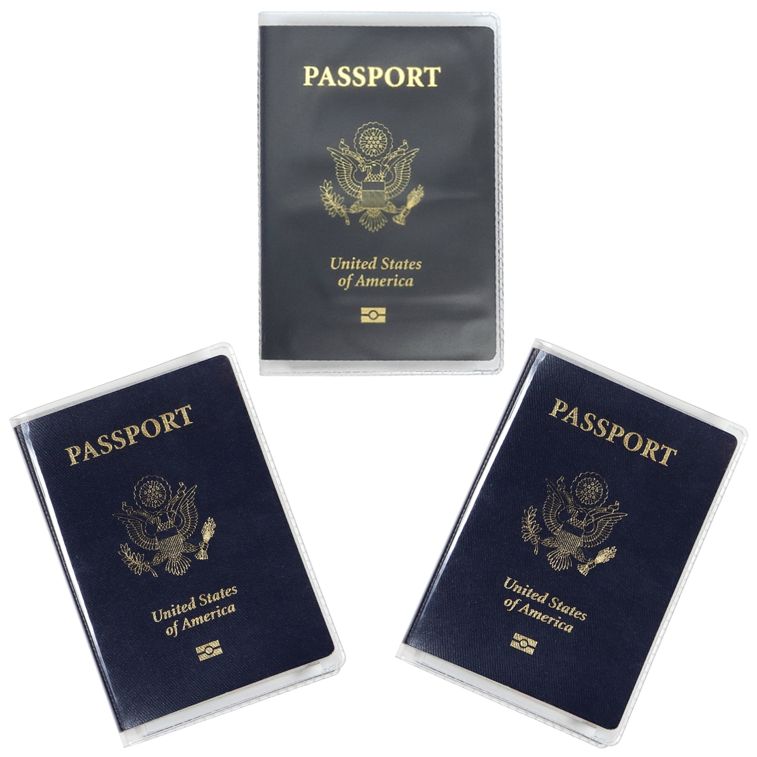 Clear Passport Cover Plastic Passport Protector Vinyl ID Card Protector