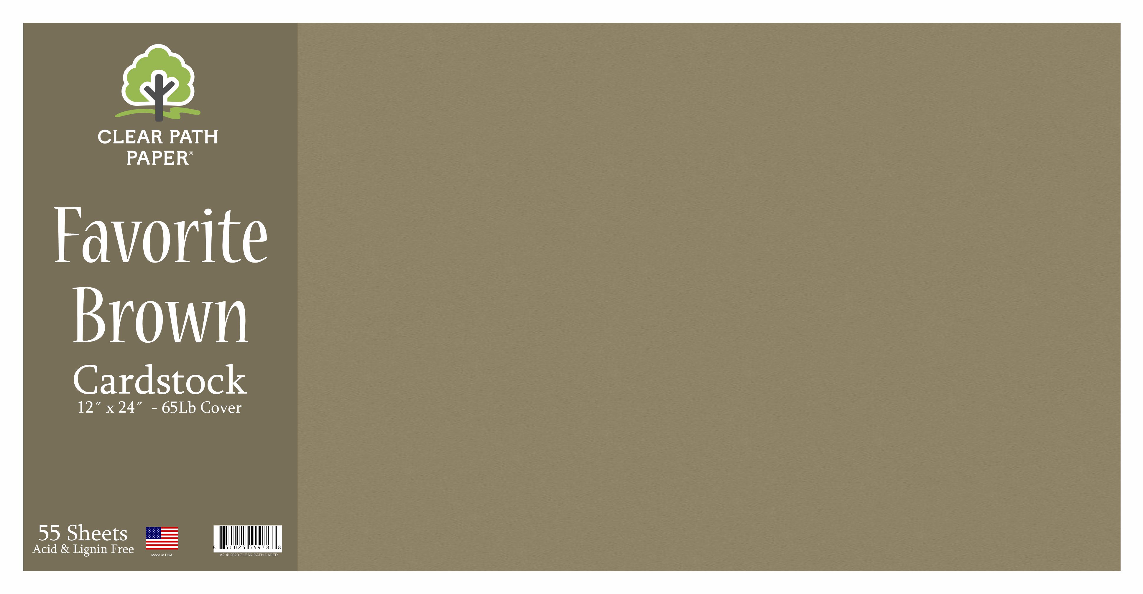 Clear Path Paper Favorites 12 x 24 inch Green Smooth Cardstock 65Lb