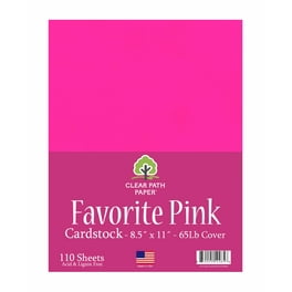 Clear Path Paper Favorites 8.5 x 11 inch Red Smooth Cardstock 65lb Cover (110 Sheets)