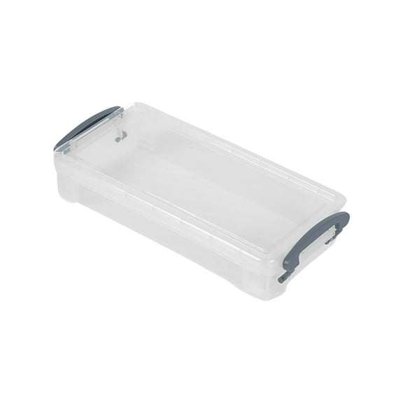 Clear Pencil Box, Pencil Case, Clear Crayon Marker Organizer Stackable Plastic Small Storage Containers