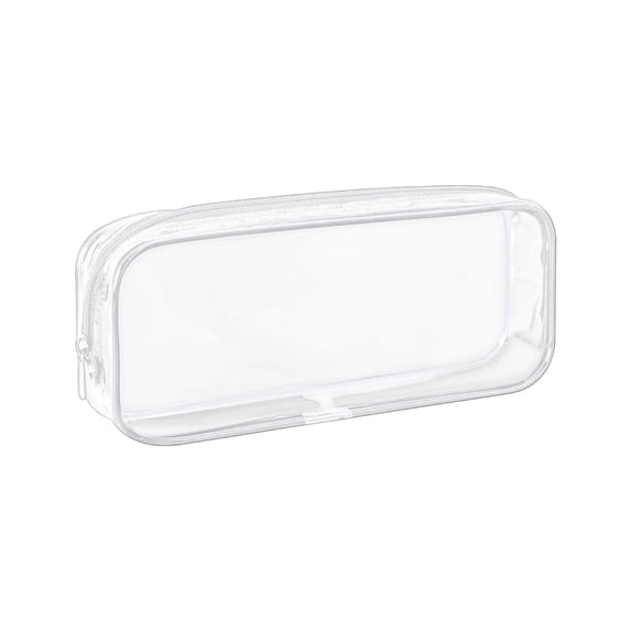 Clear Pencil Case Large Capacity Transparent Pvc Storage Bag for Collage Office Cosmetics