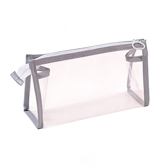 Clear Pencil Case Large Capacity Waterproof Pvc Zipper Stationery Bag for Students Office Travel