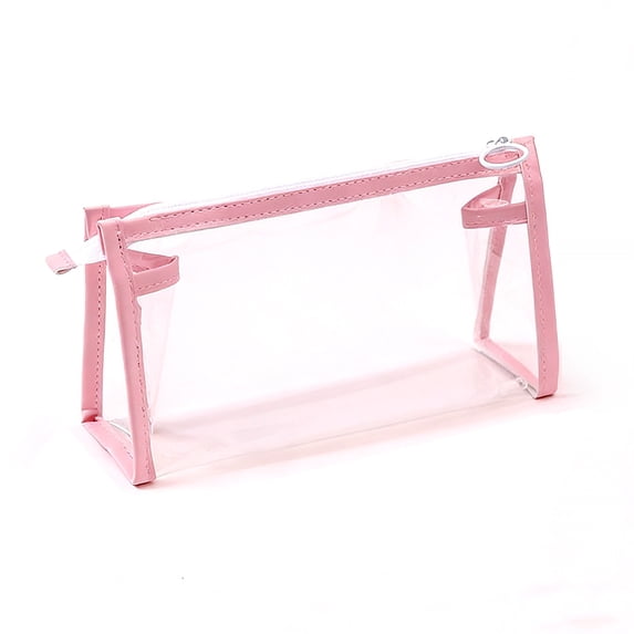 Clear Pencil Case Large Capacity Waterproof Pvc Zipper Stationery Bag for Students Office Travel
