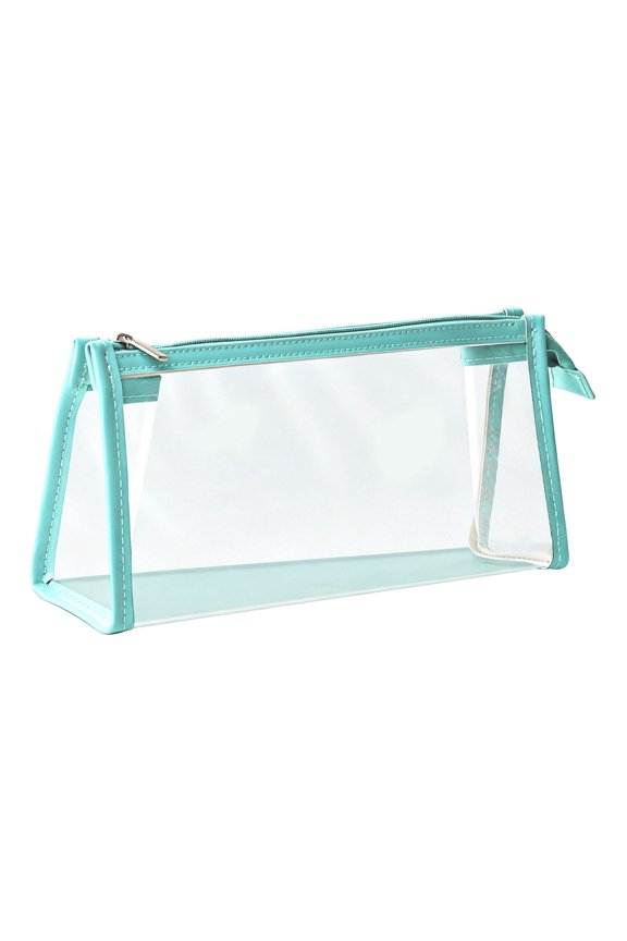Clear Pencil Case, Pen Pouch, Clear Transparent Marker Pouch with Zipper – Exam Pencil Storage Bag, Travel Cosmetic Makeup Bag, Stationery Toiletries Organizer for Adult, 1 Pcs, 8.58x2.28x4.33"
