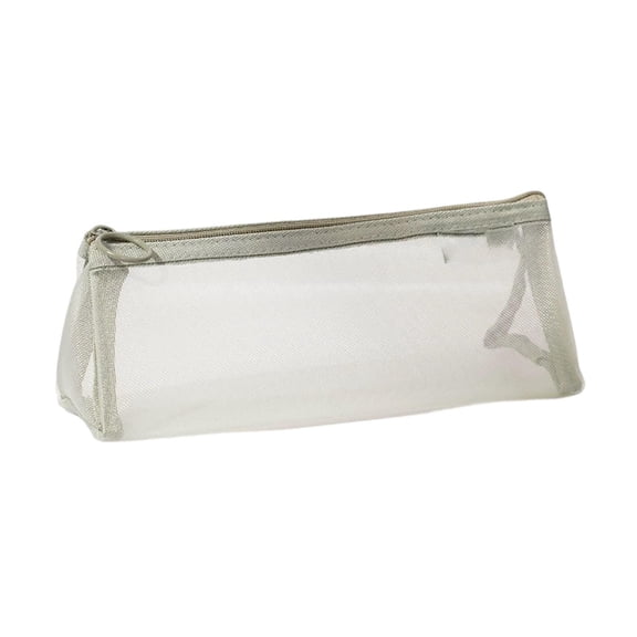 Clear Pencil Cases, Transparent Pencil Pouch with Zipper, Travel Cosmetic Makeup Bags, Multi-function Stationery Organizer for Adults Home, Office, Vacation(Green)