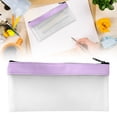 thumbnail image 1 of Clear Pencil Pouch,7.8"x4" Pencil Case,Durable Waterproof TPU Material,Frosted Transparent Pencil Bags with Smooth Zipper Storage Bag for Stationery,Makeup,Travel,Office Supplies(White), 1 of 9