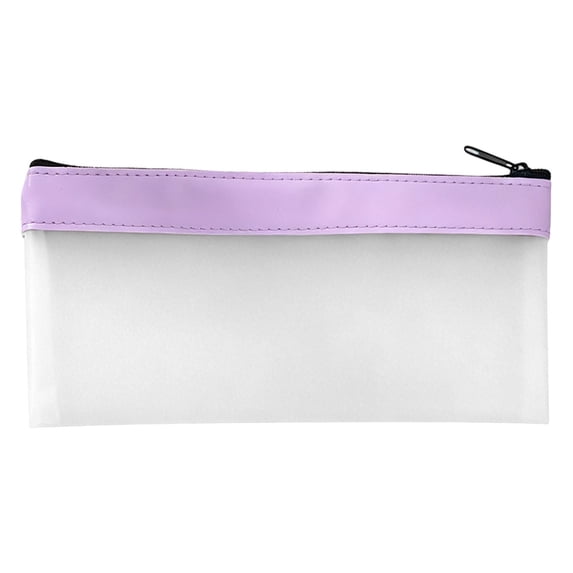 Clear Pencil Pouch, Ongmies Resistant Pencil Bags with Smooth Zipper, Multipurpose Clear Pouch for Stationery, Office, Travel Supplies