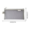thumbnail image 1 of Clear Pencil Pouch Transparent Mesh Pencil Bag Large Capacity Zipper Storage Bag Student Exam Special Portable Pencil Bag Stationery Bag Pencil Case, 1 of 5