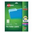 thumbnail image 1 of Clear Permanent File Folder Labels With Sure Feed Technology, 0.66 X 3.44, Clear, 30/sheet, 15 Sheets/pack | Bundle of 2 Packs, 1 of 1